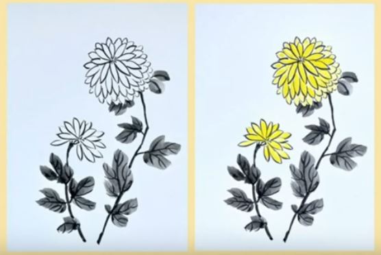 #ArtFun: Chrysanthemum Painting Workshop