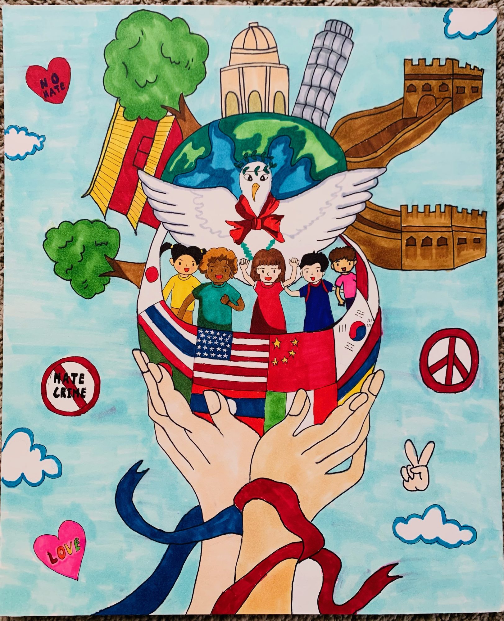 Youth Art Contest Peace, Love, Unity North American Reciprocal