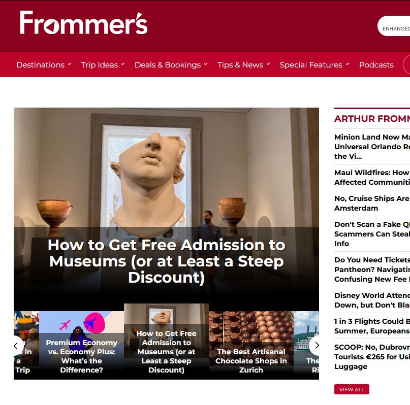 Frommer’s Travel Guide Features NARM